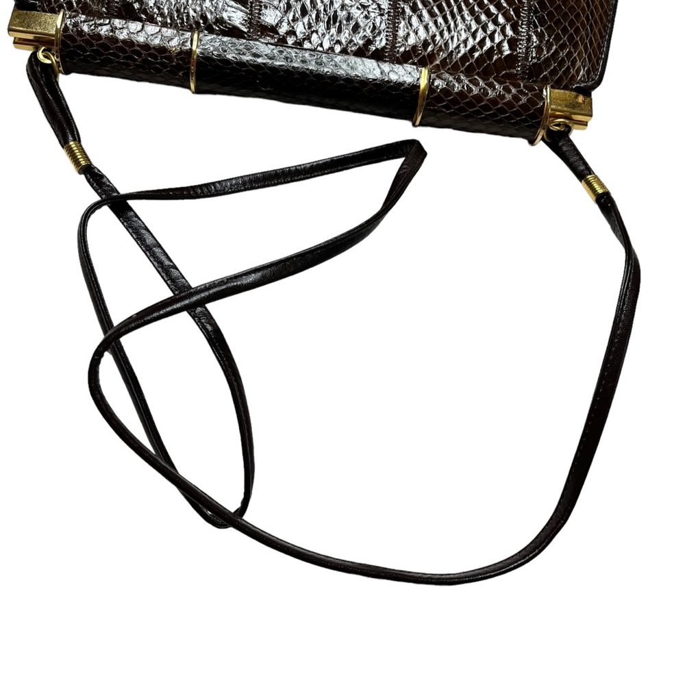 Vintage Glam: 1950's Authentic Snake Skin Handbag pre owned good condition - Picture 11 of 15